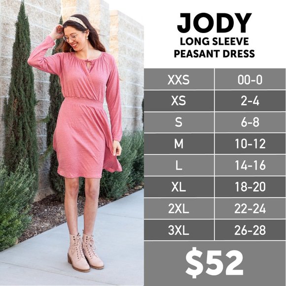 Small Lularoe Jody Dress Faux Wrap Top 